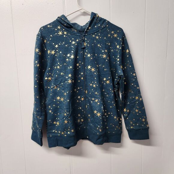 Girls' Printed Zip-Up Fleece Hoodie by Cat & Jack XXL (18) Plus - Picture 6 of 8